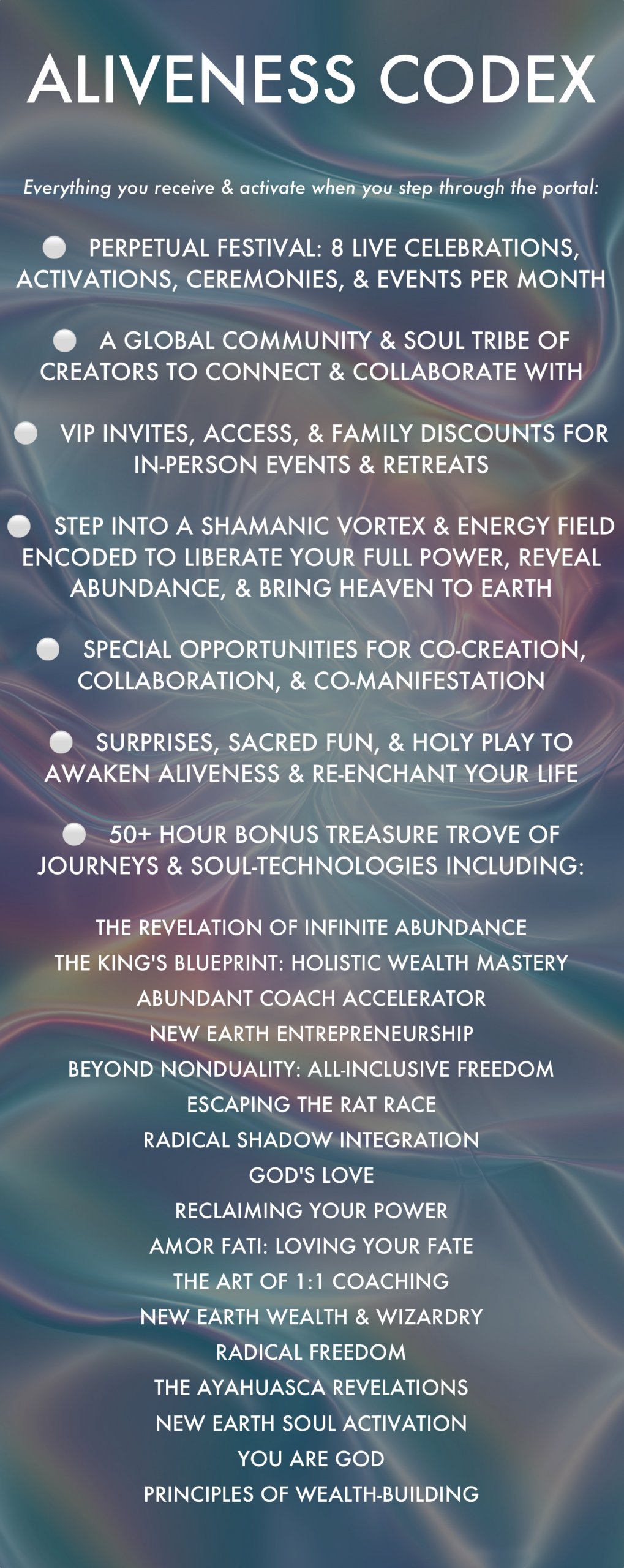 ALIVENESS CODEX11117777444433332222